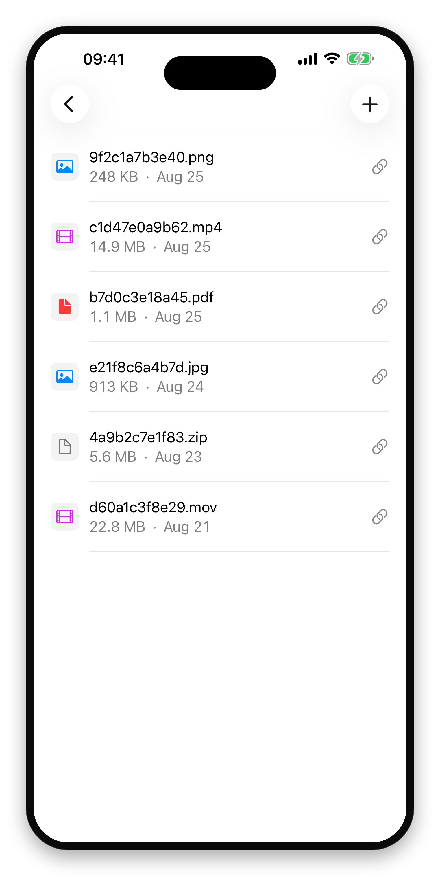 Uploads bucket list on iPhone